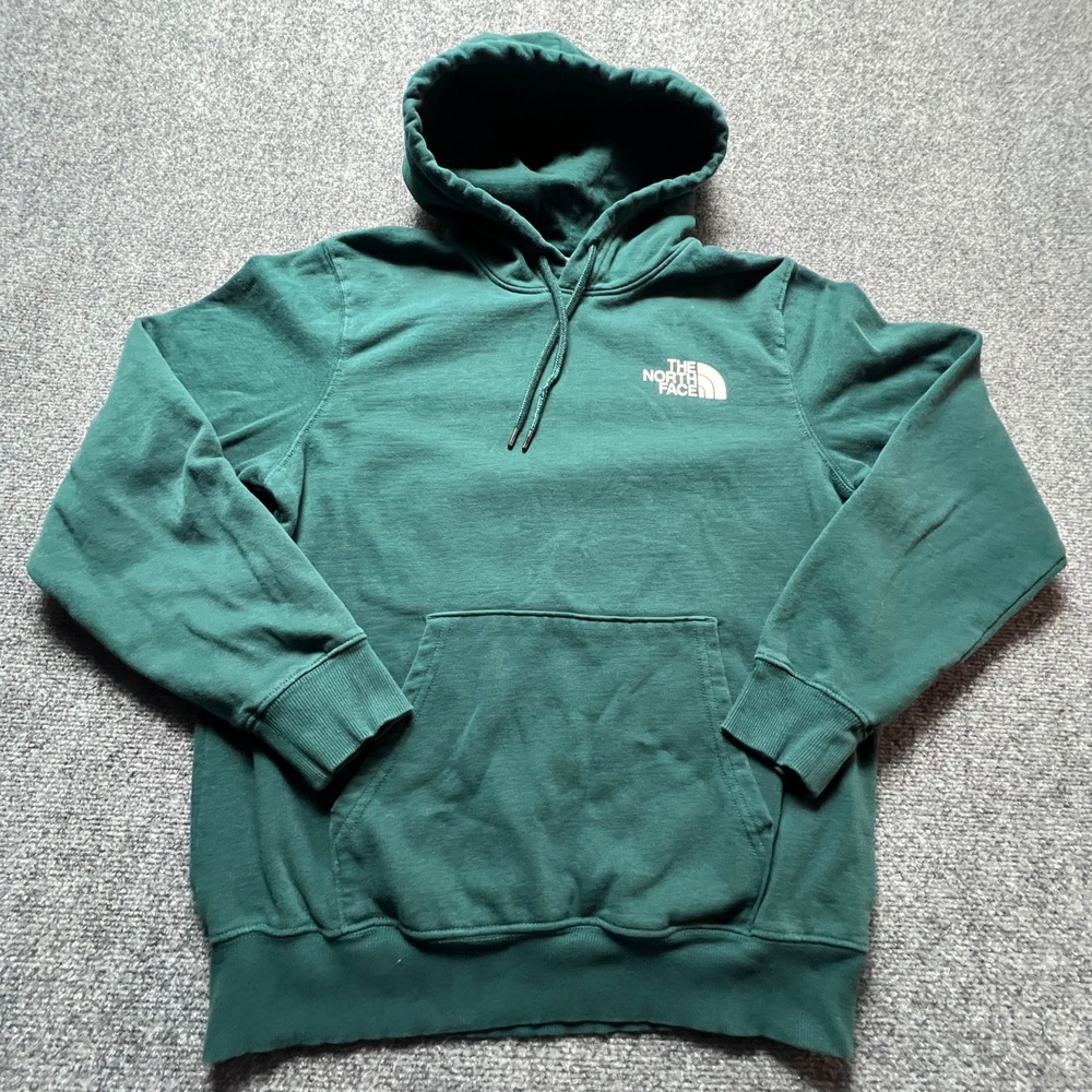 The North Face Mens Heritage Patch Hoodie Green Ponderosa Medium Gorpcore